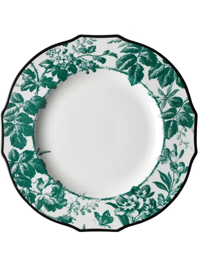 Gucci Herbarium Dinner Plate, Set Of Two In Green