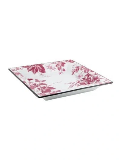 Pre-owned Gucci Herbarium Large Trinket Tray In Multi
