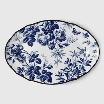 Gucci Ovales Tablett Mit Herbarium-motiv In Undefined