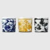 Gucci Herbarium Print Candle Set In Blue