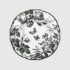 Gucci Suppenteller Mit Rand Und Herbarium-motiv Im Zweier-set In Black