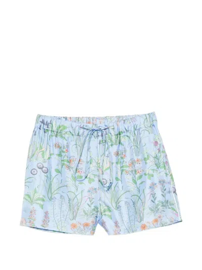 Gucci Women Printed Silk Shorts In Multi