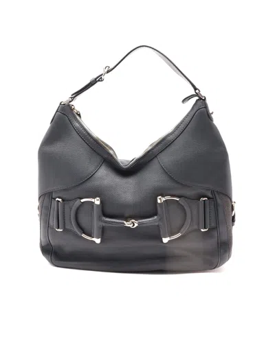 Gucci Heritage Horsebit Tote Bag In Gray