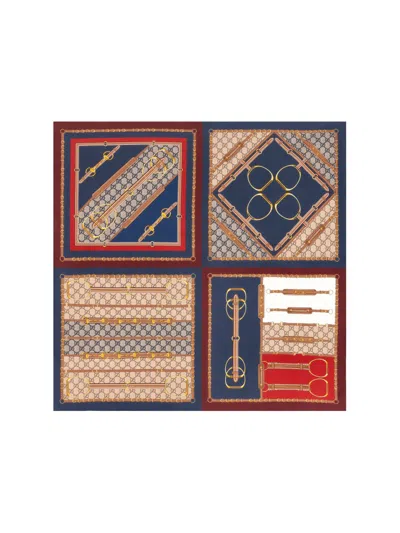 Gucci Heritage Printed Scarf In Multi