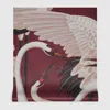 Gucci Heron Print Wallpaper In Bordeaux