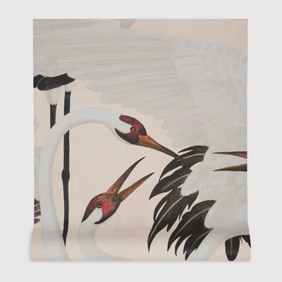 Gucci Heron Print Wallpaper In Neutral