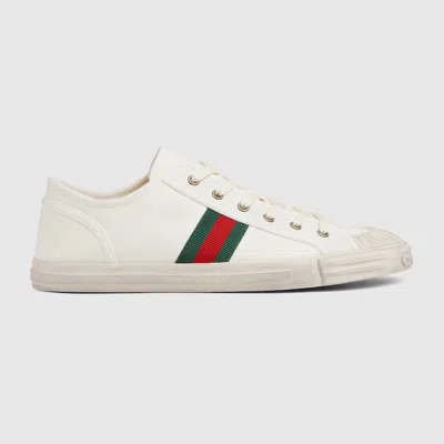 Gucci Herren-sneaker Mit Web In White