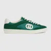 Gucci G75 Suede And Canvas Sneakers In Blue