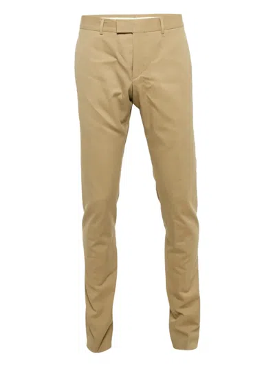 Pre-owned Gucci Herringbone-weave Trousers In Neutral