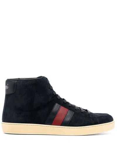 Gucci High-top-sneakers In Blue