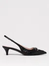 Gucci Black Slingback Pumps With Elastic Strap In Black