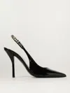 Gucci Signoria Embellished Patent-leather Slingback Pumps In Black