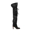 Gucci High-heeled Knee-high Boots In Black