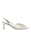Gucci High-heeled Sandals In White
