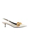 Gucci Marina Patent Leather Pumps In Nude