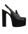 Gucci High-heeled Sandals With Thick Soles And Straps In Black