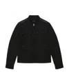 Gucci High-necked Casual Jacket In Black