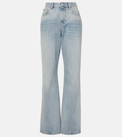 Gucci High-rise Bootcut Jeans In Blue