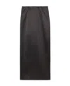 Gucci High-rise Silk Satin Maxi Skirt In Black