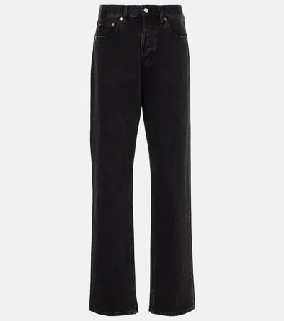 Gucci High-rise Straight Jeans In Black