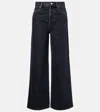 Gucci Women Wide Leg Petite Fit Jeans In Blue
