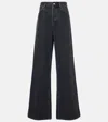 Gucci Wide-leg Denim Jeans In Gray