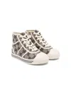 Gucci High-top Canvas Sneakers In Neutrals