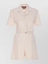 Gucci High Waist Belted Trousers With Patch Pockets