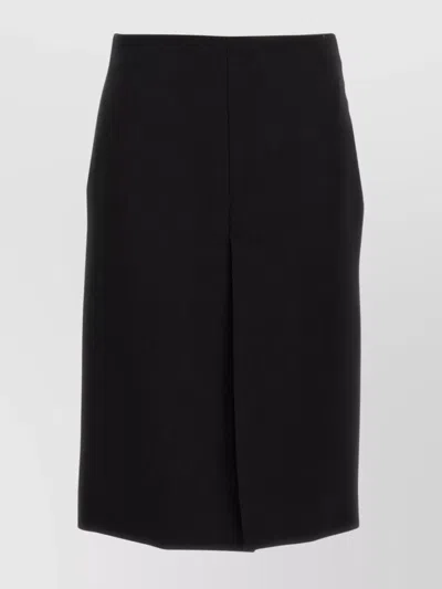 GUCCI HIGH WAIST KNEE-LENGTH SKIRT WITH BACK SLIT AND SIDE POCKETS