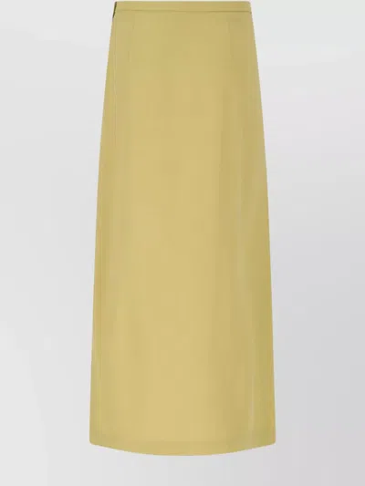 Gucci High Waist Midi Skirt With Side Slit