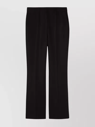 Gucci High Waist Straight Leg Trousers With Pockets In Black