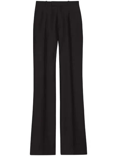 Gucci High-waist Tailored Trousers In Schwarz