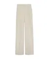 Gucci High-waisted Tweed Trousers In White