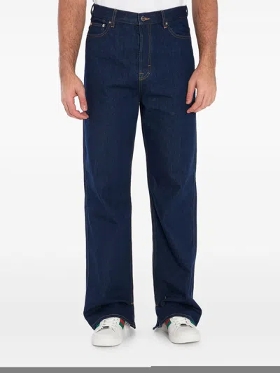 GUCCI HIGH-WAIT WIDE-LEG JEANS