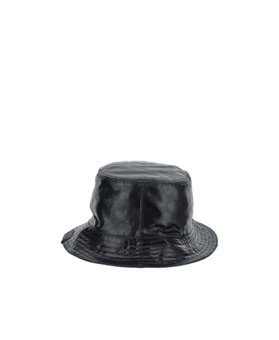 GUCCI BLACK GG CRYSTAL BUCKET HAT 