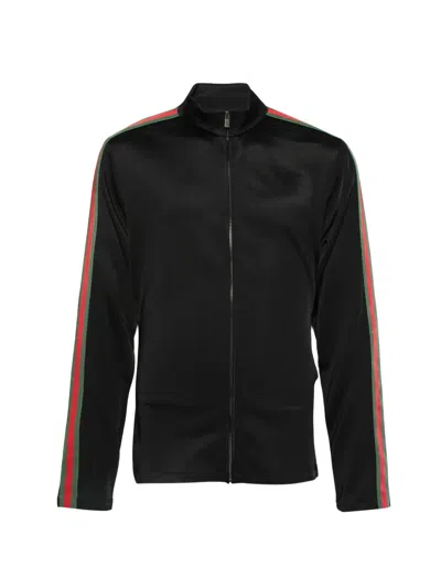 Gucci High-neck Zip-up Jacket In Black