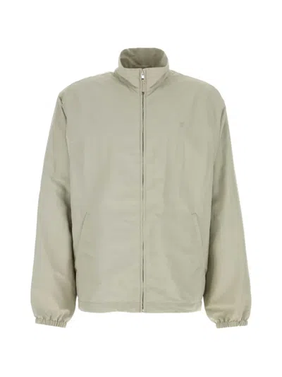 Gucci High-neck Zip-up Jacket In Green