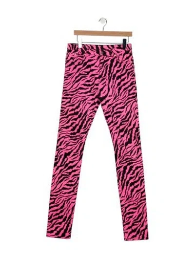 Pre-owned Gucci High-rise Straight Leg Jeans In Pink