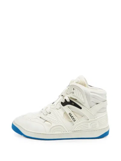 Pre-owned Gucci High-top Sneakers In White