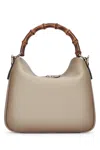 Gucci Diana Pigprint Handbag Bamboo Handle In Gray