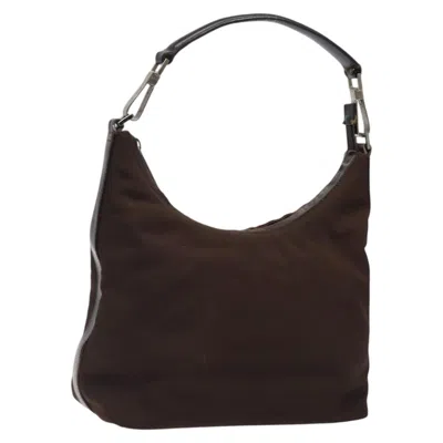 Pre-owned Gucci Hobo Brown Canvas Shoulder Bag ()