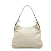 GUCCI GUCCI HOBO WHITE LEATHER SHOULDER BAG (PRE-OWNED)