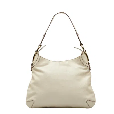 Gucci Hobo White Leather Shoulder Bag ()