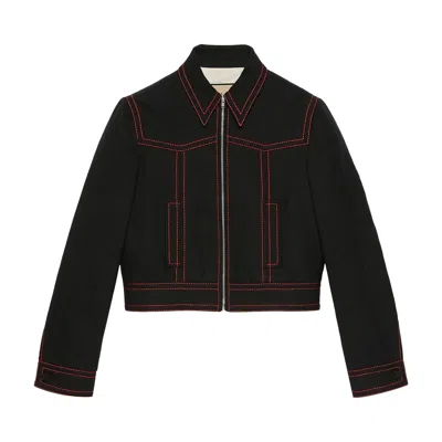 Pre-owned Gucci Hollywood Babylon Jacket 'black' | Women's Size 38