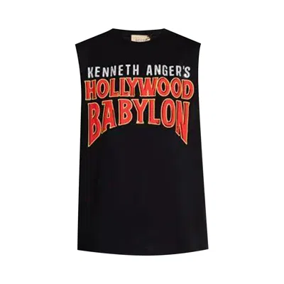Pre-owned Gucci Hollywood Babylon Tank Top 'black' | Women's Size S