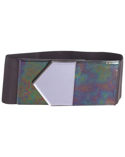 Gucci Holographic Buckle Waist Belt (authentic Pre-loved) In Gray