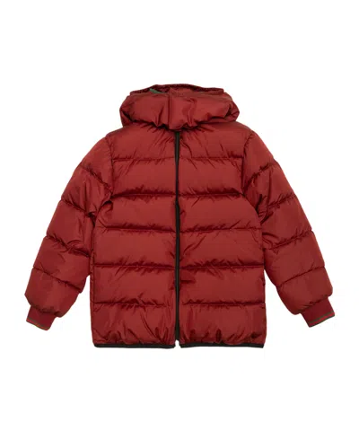 Gucci Hooded Down Jacket In Red