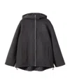 Gucci Embroidered Wool And Silk Hooded Jacket In Black