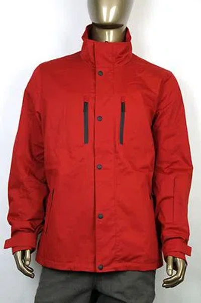 Pre-owned Gucci Hooded Jacket W/detachable Lining Viaggio Collection Red 304835 5420