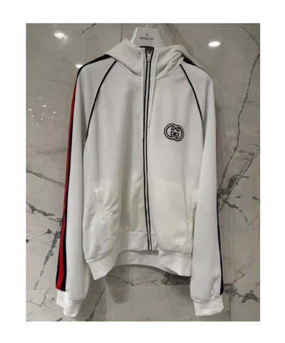 Gucci Hooded Long-sleeved Hoodie In Gray